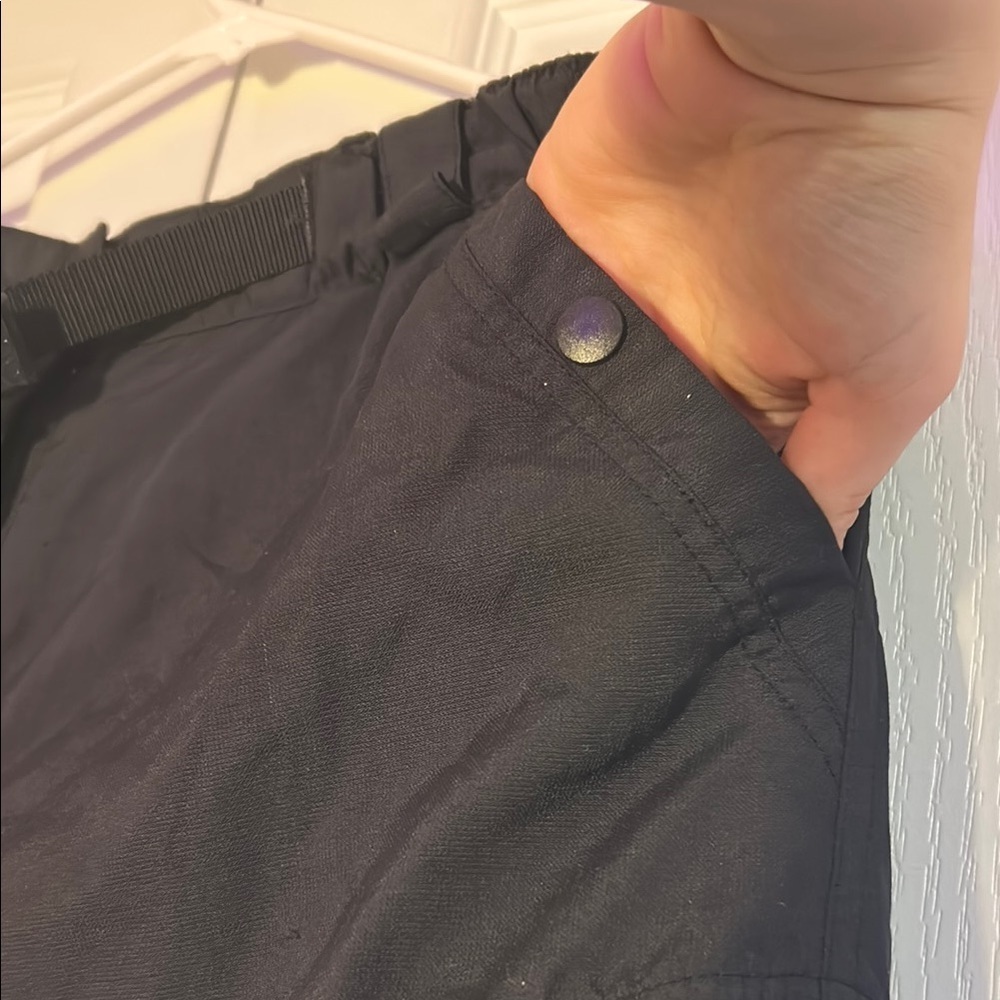 Convertible Utility Black Cargo Pants Adjustable Zipper Pockets mountain cyber - Picture 10 of 17